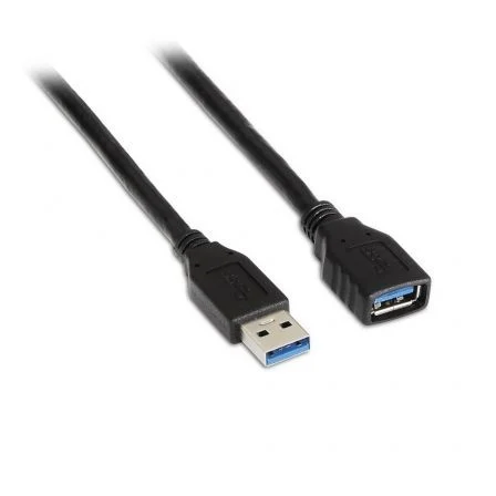 Aisens Cable de Extensión USB 3.2 Gen 1 Tipo A Macho a Hembra 1m Negro